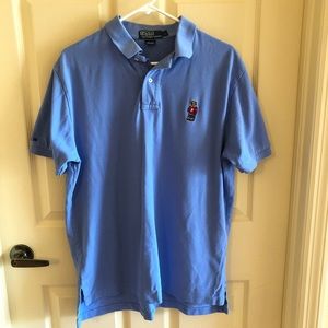 Ralph Lauren polo bear blue polo shirt men’s large